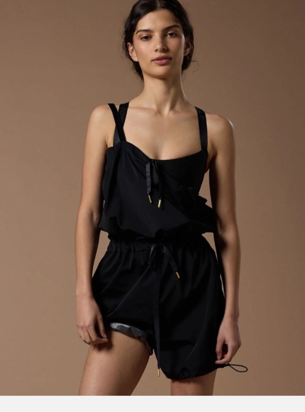 Bodile Remi Sauna Romper in Black Size: XXS/XS